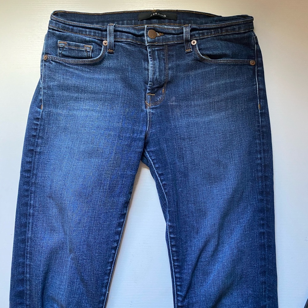 J Brand dark wash skinny jeans